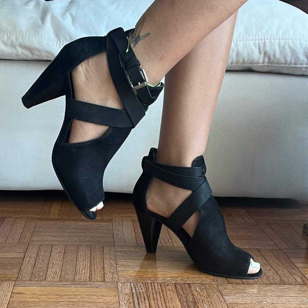All Saints Black Benny Heels
